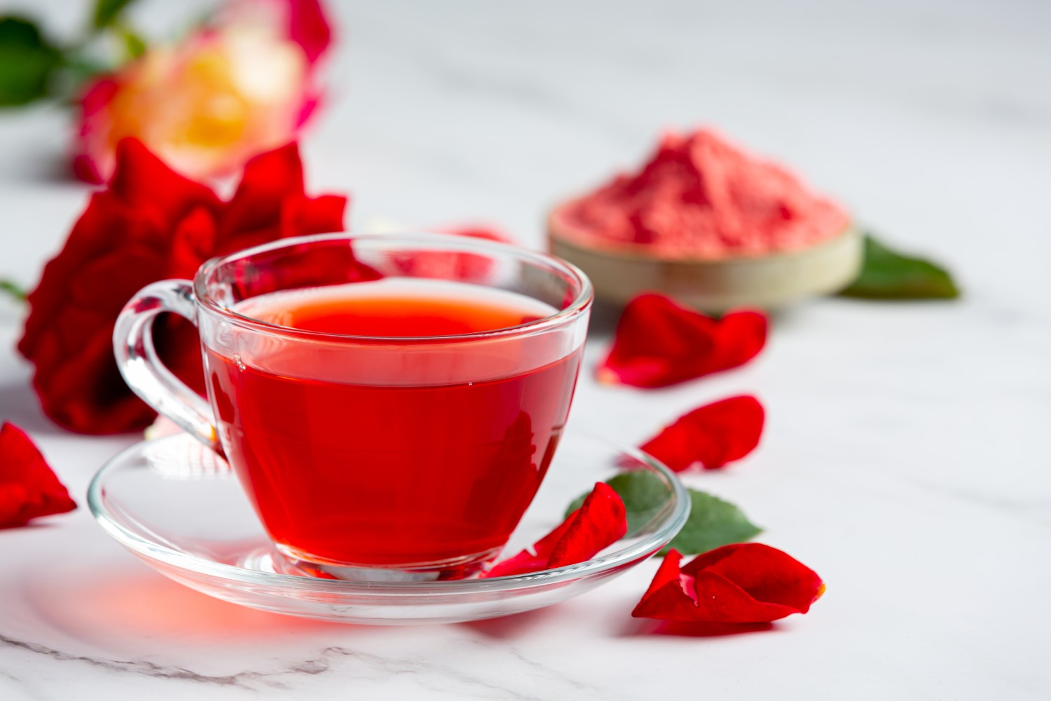 জবা ফুলের চা - Hibiscus Flowers Tea